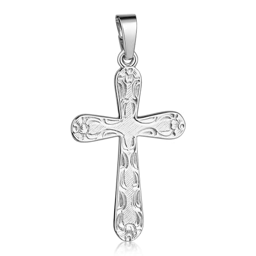 MATERIA by Matthias Wagner Kreuz Anhänger Silber 925 - Damen Herren Anhänger Religion Orthodox KA-308_ohne Kette von MATERIA by Matthias Wagner