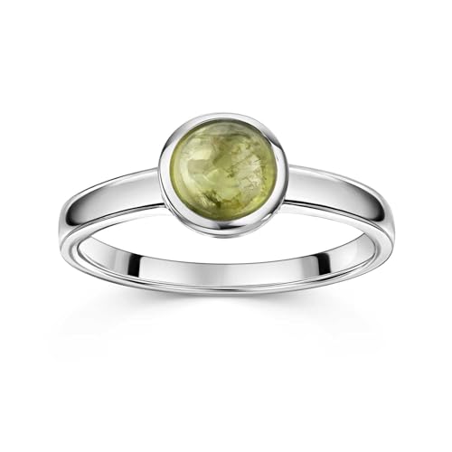 MATERIA Peridot Ring Silber 925 - Edelstein Schmuck Damen SR-82-58 von MATERIA by Matthias Wagner