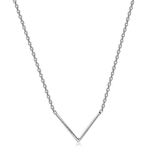 MATERIA by Matthias Wagner Damen Collier Silber 925 Chevron Anhänger CO-14 von MATERIA by Matthias Wagner