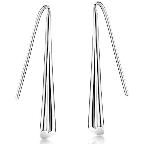 MATERIA by Matthias Wagner Damen Ohrringe kegelförmig Durchzieher Silber 925 lang 10x30mm SO-473 von MATERIA by Matthias Wagner