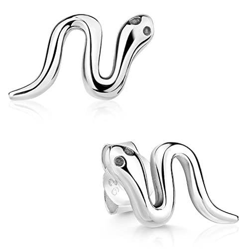 MATERIA by Matthias Wagner Damen Ohrstecker Silber 925 klein Schlange glatt SO-484 von MATERIA by Matthias Wagner