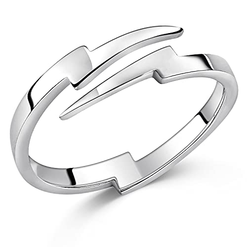 MATERIA by Matthias Wagner Damen Ring Blitz Silber 925 dünn 51-59 verstellbar SR-24 MATERIA by Matthias Wagner Damen Ring Blitz Silber 925 dünn 51-59 verstellbar SR-24 von MATERIA by Matthias Wagner