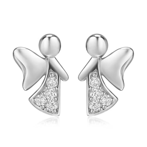 MATERIA by Matthias Wagner Engel Ohrstecker Silber 925 Schutzengel Ohrring Zirkonia SO-234 von MATERIA by Matthias Wagner