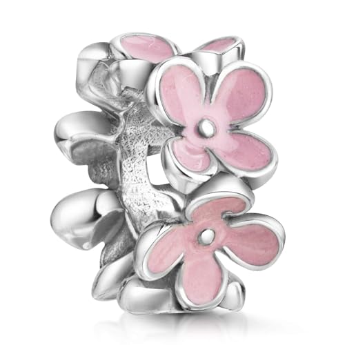 MATERIA by Matthias Wagner Spacer Bead 925 Sterling Silber Zwischenelement mit rosa Blumen 36 MATERIA by Matthias Wagner Spacer Bead 925 Sterling Silber Zwischenelement mit rosa Blumen 36 von MATERIA by Matthias Wagner