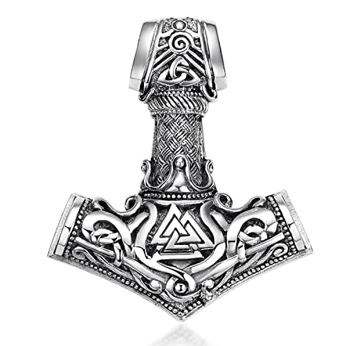 MATERIA by Matthias Wagner Thors Hammer Anhänger Silber 925 - Keltischer Kettenanhänger Herren KA-98 MATERIA by Matthias Wagner Thors Hammer Anhänger Silber 925 - Keltischer Kettenanhänger Herren KA-98 von MATERIA by Matthias Wagner