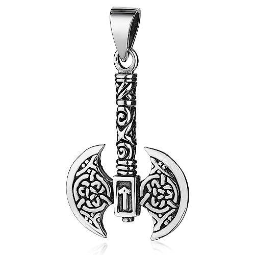 MATERIA by Matthias Wagner Wikinger Axt Anhänger 925 Silber - keltischer Schmuck Herren KA-27 von MATERIA by Matthias Wagner