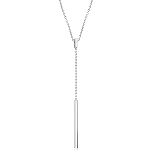 MATERIA by Matthias Wagner Y-Kette Silber 925 Damen - verstellbar Halskette lang 41-46cm CO-2 MATERIA by Matthias Wagner Y-Kette Silber 925 Damen - verstellbar Halskette lang 41-46cm CO-2 von MATERIA by Matthias Wagner