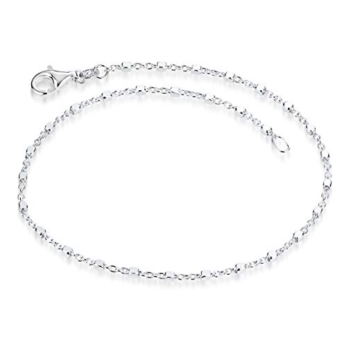 Materia Feine Armkette Damen Silber 925 - Würfel Kette filigran mit Karabinerverschluss SA-119-19 cm Materia Feine Armkette Damen Silber 925 - Würfel Kette filigran mit Karabinerverschluss SA-119-19 cm von MATERIA by Matthias Wagner