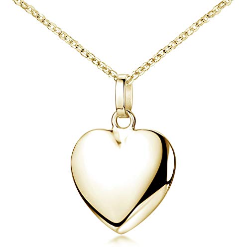 Materia Damen Kette Gold Herz 40cm - 925 Silber vergoldet KA-272-Gold_K61-40 Materia Damen Kette Gold Herz 40cm - 925 Silber vergoldet KA-272-Gold_K61-40 von MATERIA by Matthias Wagner