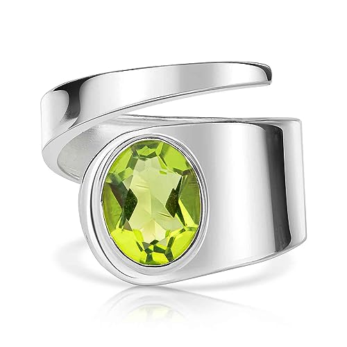 Materia Edelstein Ring Silber 925 Damenring Peridot SR-17-54 von MATERIA by Matthias Wagner