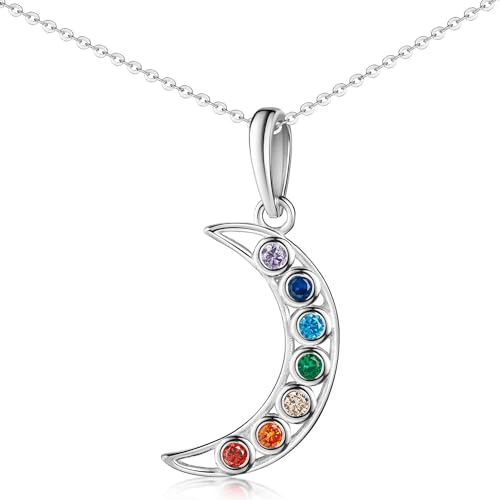 Materia Halbmond Kette Silber 925 - Zirkonia Halskette bunt KA-385-K141 Materia Halbmond Kette Silber 925 - Zirkonia Halskette bunt KA-385-K141 von MATERIA by Matthias Wagner