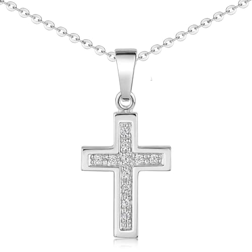 Materia Kettenanhänger Kreuz Silber 925 Damen Silberkette KA-31-K97-70cm Materia Kettenanhänger Kreuz Silber 925 Damen Silberkette KA-31-K97-70cm von MATERIA by Matthias Wagner