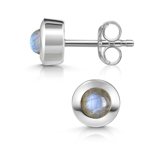 Materia Labradorit Ohrringe Silber 925 rund - Damen Ohrstecker mit Edelstein SO-207-Labradorit Materia Labradorit Ohrringe Silber 925 rund - Damen Ohrstecker mit Edelstein SO-207-Labradorit von MATERIA by Matthias Wagner