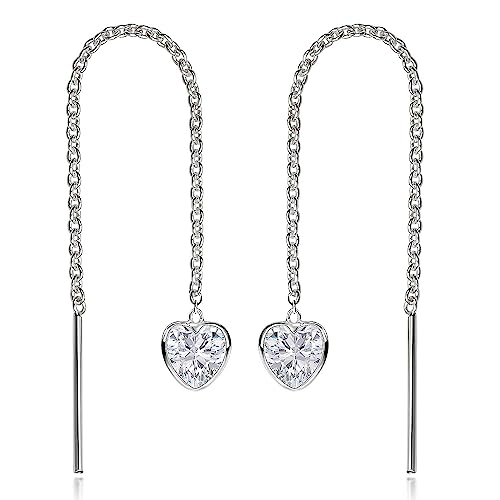 Materia Silber Ohrringe Damen 925 Durchzieher - Zirkonia Herz weiß SO-480-Weiß Materia Silber Ohrringe Damen 925 Durchzieher - Zirkonia Herz weiß SO-480-Weiß von MATERIA by Matthias Wagner