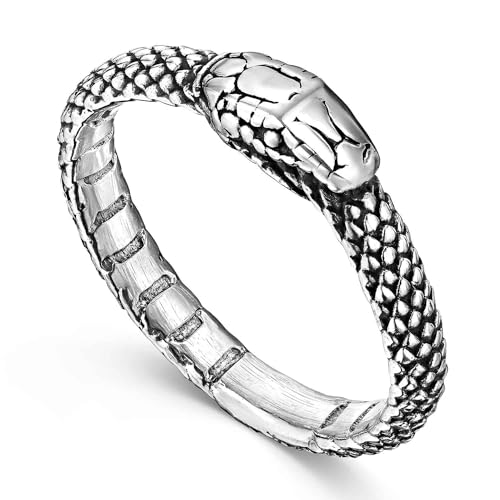 Materia Silberring Damen 925 Silber Schlange Ring SR-58-57 von MATERIA by Matthias Wagner