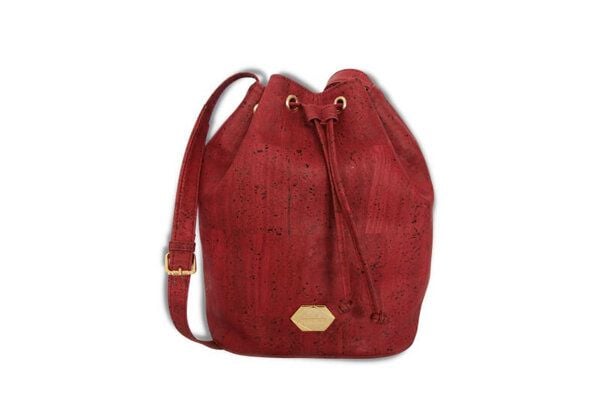 MATES OF NATURE Korktasche Bucket Bag - Handtasche aus Kork in Red Grape (rot) von MATES OF NATURE