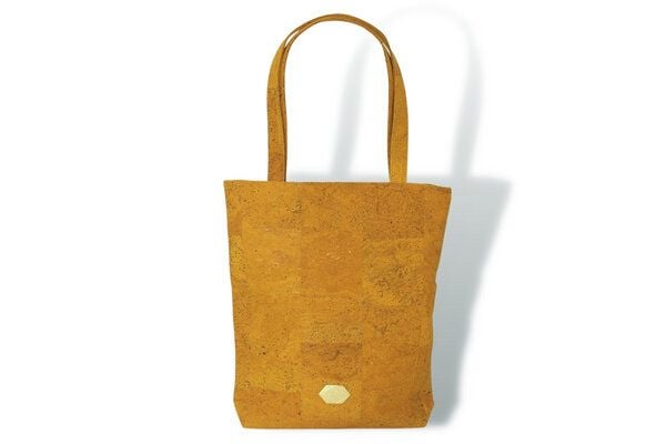 MATES OF NATURE Vegane Kork-Handtasche Shopper Sol in gelb – nachhaltig & fair aus Portugal von MATES OF NATURE