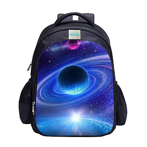 Fußball-Rucksack für Jungen, Fußball-Druck, Rucksack, cooles Fußball-Muster, Schultasche, Galaxy Rucksack 15, One_Size, Rucksack Rucksäcke von MATMO