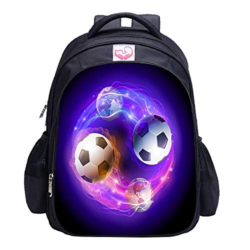 MATMO Fußball-Rucksack für Jungen, Fußballdruck, cooles Fußballmuster, Schultasche, Fußballtasche 4, Einheitsgröße von MATMO