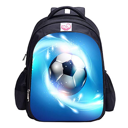 MATMO Fußball Rucksack für Jungen, Fußball Druck Rucksack Coole Fußball Muster Schultasche, Fußball Tasche 7, Einheitsgröße von MATMO