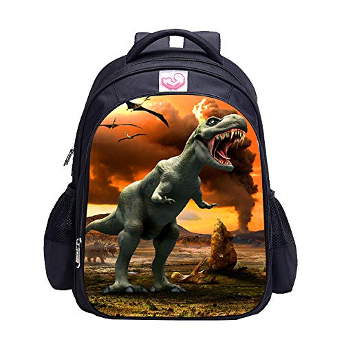 MATMO Dinosaurier-Rucksack, Dinosaurier-Rucksäcke für Jungen, Schulrucksack, Kinder-Büchertasche, Jungen Dinosaurier-Rucksack 18, One_Size, Cartoon von MATMO