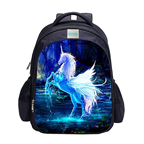 MATMO Dinosaurier Rucksack Dinosaurier Rucksäcke für Jungen Schulrucksack Kinder Büchertasche, Einhorn Rucksack 11, One_Size, Cartoon von MATMO