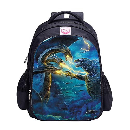 MATMO Dinosaurier-Rucksack, Dinosaurier-Rucksäcke für Jungen, Schulrucksack, Kinder-Büchertasche, schwarz und blau, One size von MATMO