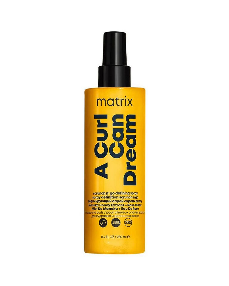 MATRIX Leave-in Pflege Matrix A Curl Can Dream Scrunch N' Go Defining Spray für Locken und, Packung, spendet Feuchtigkeit, definiert Locken und reduziert Frizz von MATRIX