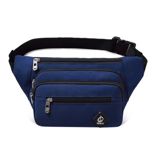 Bauchtasche Damen, Mode Wasserabweisende Bauchtasche, Fanny Pack Pour Randonnée Cyclisme Balade Ville Vacances (Color : Blue, Size : Small) von MATRIXX