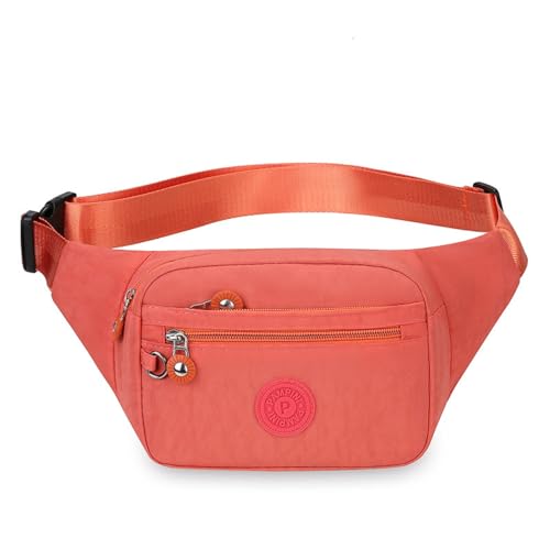 Hüfttasche, HüFttasche für Männer Frauen Unisex, Fanny Pack Pour Randonnée Cyclisme Balade Ville Vacances (Color : Orange, Size : One Size) von MATRIXX