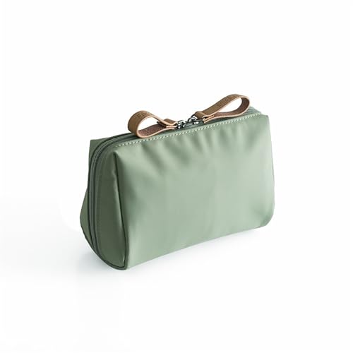 Kulturbeutel für Fluggesellschaften, Tragbare Kleine Make up Tasche, Kosmetiktasche Make up für Damen und Mädchen (Color : Green, Size : One Size) von MATRIXX