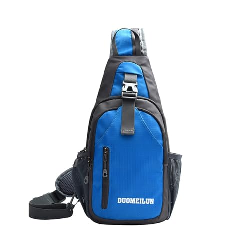 Schultertasche Herren, Brusttasche Herren Kleiner Rucksack, Anti-Diebstahl Crossbody Bag für Männer Frauen Wandern Reisen Radfahren(Color:Blue) von MATRIXX