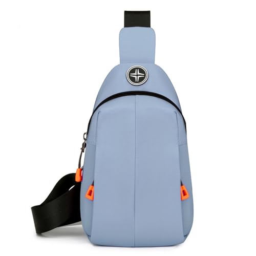 Schultertasche Herren, Brusttasche Herren Kleiner Rucksack, Anti-Diebstahl Crossbody Bag für Männer Frauen Wandern Reisen Radfahren(Color:Blue) von MATRIXX