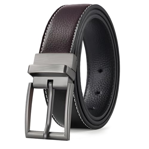 Gürtel Herren Leder 1 Stück - 115cm Ledergürtel für Männer in klassischem Design, Unisex Gürtel Leather Imitation Belt, verstellbare Schnalle, perfekt für Business, Anzug, Jeans für Arbeit und Reisen Gürtel Herren Leder 1 Stück - 115cm Ledergürtel für Männer in klassischem Design, Unisex Gürtel Leather Imitation Belt, verstellbare Schnalle, perfekt für Business, Anzug, Jeans für Arbeit und Reisen von MATSOONY