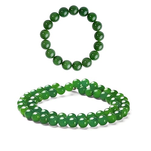 MATSOONY Echtes Edelstein Armband mit 6mm Perlen, inklusive Halskette, edle Materialien, perfekt für jeden Anlass, Heilstein Schutzstein für Glück und Schutz MATSOONY Echtes Edelstein Armband mit 6mm Perlen, inklusive Halskette, edle Materialien, perfekt für jeden Anlass, Heilstein Schutzstein für Glück und Schutz von MATSOONY