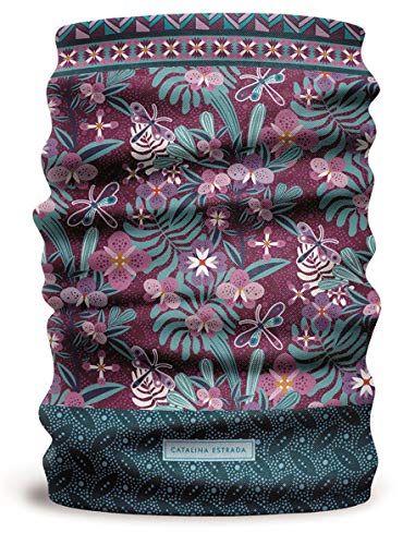 MATT - Catalina Estrada - Premium Scarf - Unisex Schal - Tuch in tollen Farben, Farbe MA:DragonFlyGrana von MATT