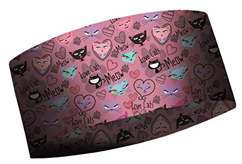 MATT - Kids Coolmax Headband Winter - Kinder Stirnband mit tollen Mustern, Farbe MA:LoveCats von MATT