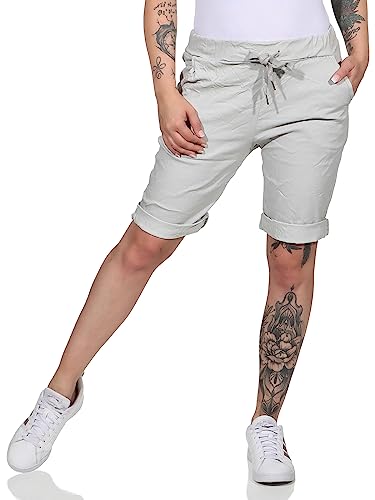 MATY FASHION Damen Bermuda Kurze Hose Shorts für den Strand Sweatpants Sommerhose 44 (as3, Numeric, Numeric_34, Numeric_40, Regular, Regular, Beige) von MATY FASHION