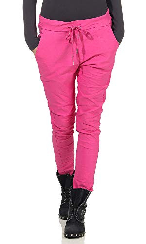 MATY FASHION Damen Freizeithose Stylisch Elegant Chino Stretchhose 3 (Pink) von MATY FASHION