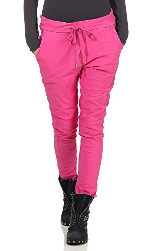 MATY FASHION Damen Freizeithose Stylisch Elegant Chino Stretchhose 3 (Pink) von MATY FASHION