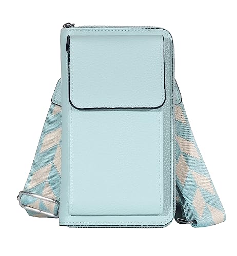 MATY FASHION Handytasche zum Umhängen Handtasche mit Geldbörse Crossbody kleine Schultertasche mit Schultergurt 1102 (Grün) von MATY FASHION