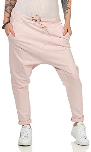 MATY FASHION Jogginghose Damen Sweat Pants Trainingshose Baggy BoyfriendStyle 04 (Baumwolle, Rosa) von MATY FASHION