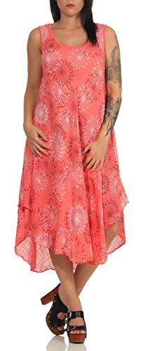 MATY FASHION angesagtes Sommerkleid Strandkleid Maxikleid Freizeitkleid 45 (36-42, Lachs) von MATY FASHION