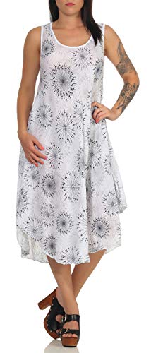 MATY FASHION angesagtes Sommerkleid Strandkleid Maxikleid Freizeitkleid 45 (36-42, Weiß) von MATY FASHION