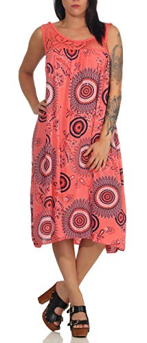 MATY FASHION angesagtes Sommerkleid Strandkleid Maxikleid Freizeitkleid 48 (36-42, Lachs) von MATY FASHION