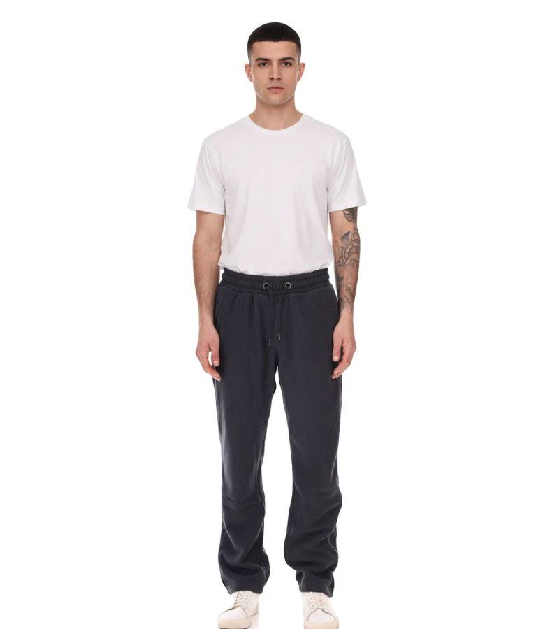 MAUI SPORTS Herren Fleece-Hose Freizeit-Jogger Homewear Oeko-Tex 100 zertifiziert 9087474 Grau von MAUI SPORTS