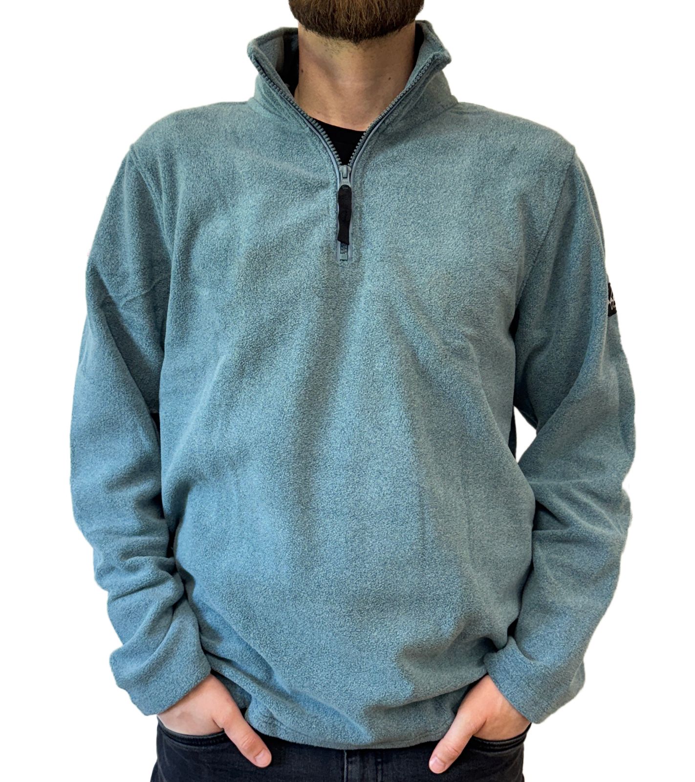 MAUI SPORTS Herren Fleece-Pullover Sweater mit Reißverschluss moderner Troyer-Pullover mit Stehkragen Blau MAUI SPORTS Herren Fleece-Pullover Sweater mit Reißverschluss moderner Troyer-Pullover mit Stehkragen Blau von MAUI SPORTS