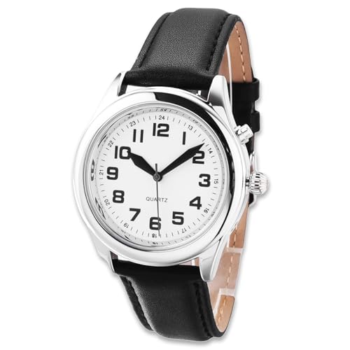 MAUJOY Hochwertige, klare und laute Stimme, ultradünne deutschsprachige Herrenuhr spricht Zeit, Datum oder Weckzeit für ältere Menschen, Sehbehinderte oder Blinde, Stil Nr. 4, Klassisch MAUJOY Hochwertige, klare und laute Stimme, ultradünne deutschsprachige Herrenuhr spricht Zeit, Datum oder Weckzeit für ältere Menschen, Sehbehinderte oder Blinde, Stil Nr. 4, Klassisch von MAUJOY