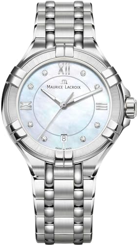 Maurice Lacxroix Damen Analog Quarz Uhr mit Edelstahl Armband AI1004-SS002-170-1 von MAURICE LACROIX