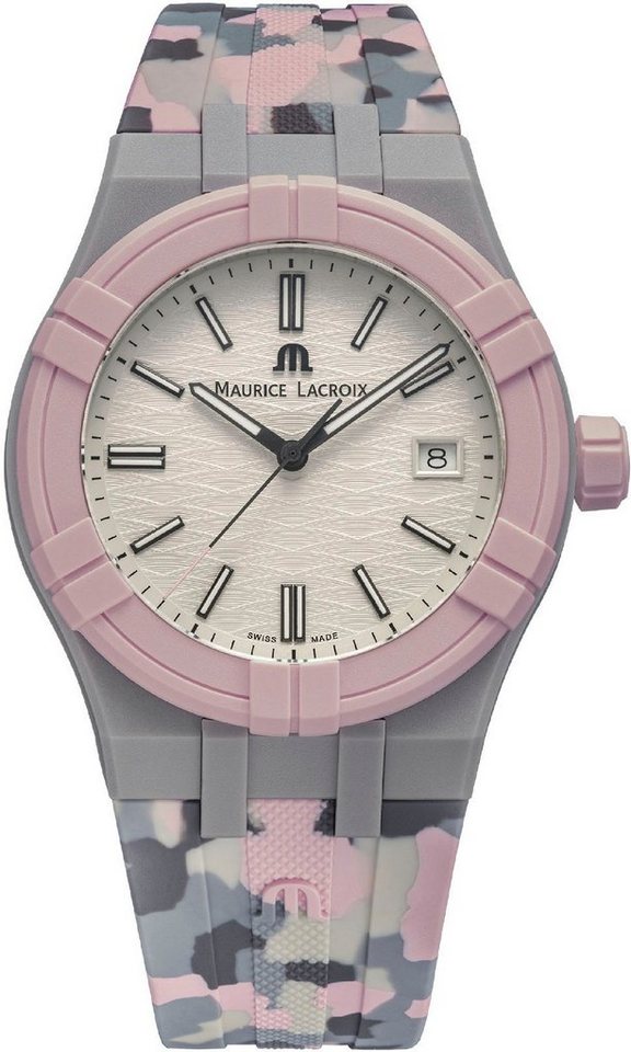 MAURICE LACROIX Quarzuhr AIKON #TIDE CAMO, Armbanduhr, Damenuhr, Herrenuhr, Swiss Made, auf 1000 Stück limitiert von MAURICE LACROIX